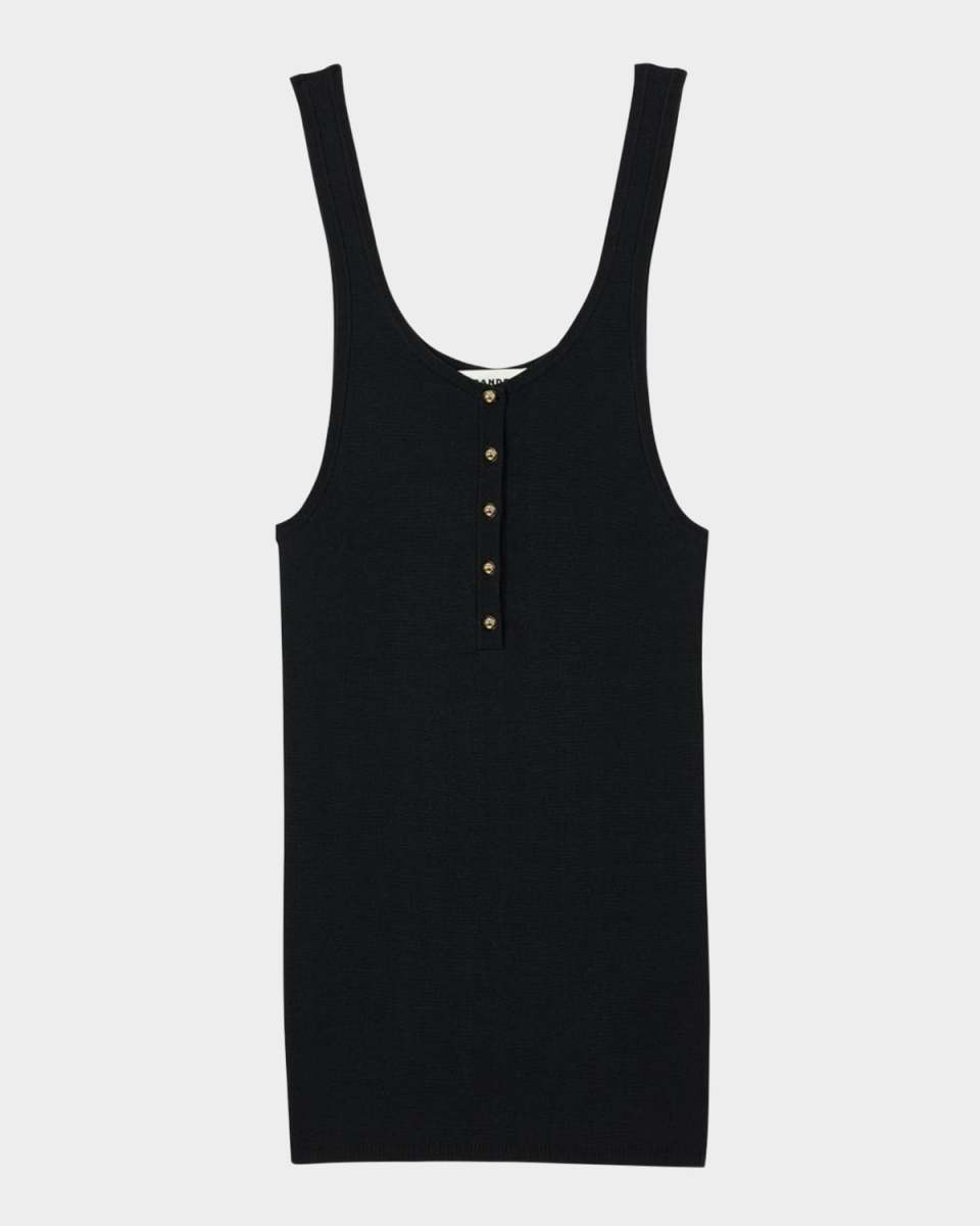 Grenat Buttoned Tank Top